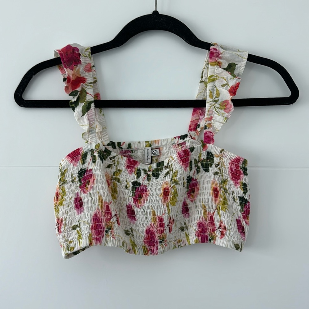 Floral crop top/bandeau